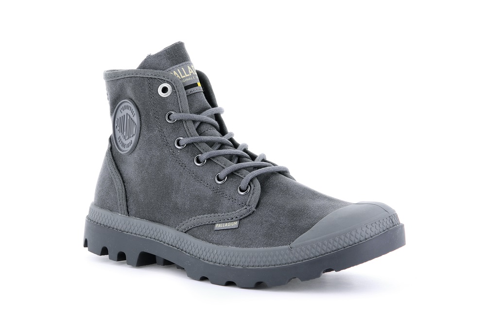 Botas Palladium PAMPA HI WAX Hombre Metal | Costa Rica-16342